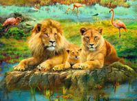 Ravensburger Lions in The Savannah - obrázek puzzlí