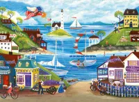 Ravensburger Lovely Seaside - obrázek puzzlí
