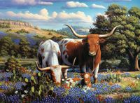 Ravensburger Loving Longhorns - obrázek puzzlí