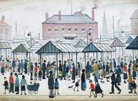 Ravensburger LS Lowry Market Scene - obrázek puzzlí