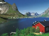 Ravensburger Norwegian Fishing Village - obrázek puzzlí