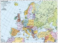Ravensburger Political Map of Europe - puzzle image