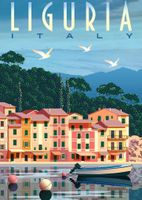 Ravensburger  Poscard from Liguria, Italy - puzzle image