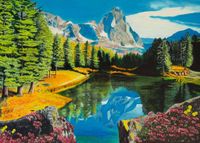 Ravensburger Rocky Mountain Reflections - obrázek puzzlí