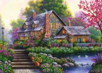 Ravensburger Romantic Cottage - puzzle image