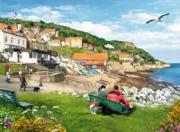 Ravensburger Picturesque Landscapes No.1 Yorkshire - Runswick Bay - obrázek puzzlí