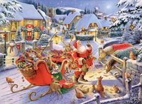 Ravensburger Christmas Collection No. 1 - Santa’s Christmas Supper - puzzle image