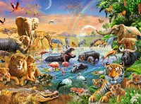 Ravensburger Savannah Jungle Waterhole - puzzle image