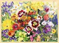 Ravensburger The Cottage Garden No. 1 - Spring - obrázek puzzlí