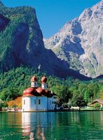 Ravensburger St. Bartholomew's at Lake Königsee - puzzle image