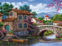Ravensburger The Bridge Over the River - puzzle image