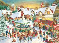 Ravensburger Christmas Collection No. 1 - The Christmas Market - obrázek puzzlí