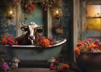 Ravensburger The Cow in the Bathtub - obrázek puzzlí