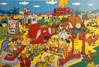 Ravensburger The Flintstones: Car wash - puzzle image