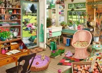 Ravensburger My Haven No. 8: The Gardener's Shed - puzzle image