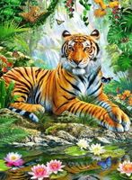Ravensburger Tiger In The Jungle - puzzle image