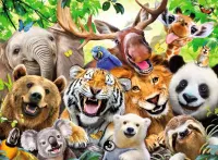 Ravensburger Wild Animal Selfie - obrázek puzzlí