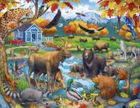 Ravensburger Wildlife Gathering - puzzle image