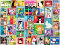 Re-Marks Cat Stamps - puzzle image