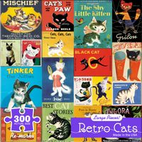 Re-Marks Retro Cats - puzzle image