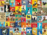 Re-Marks Retro Dogs - obrázek puzzlí