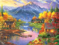 RoseArt Mountain Retreat - puzzle image