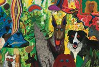 San Francisco Museum of Modern Art Country Dog Gentlemen - obrázek puzzlí