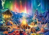 Schmidt Campfire Romance Under the Stars - puzzle image