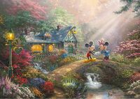 Schmidt Disney Mickey & Minnie - Sweetheart Bridge - obrázek puzzlí