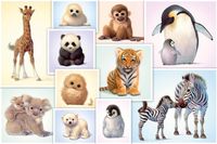 Schmidt Wild Animal Babies - puzzle image