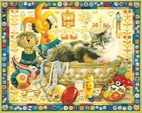 Spear's Games Agneatha in the Sewing Basket - obrázek puzzlí