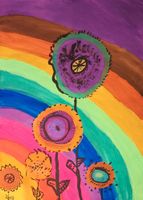 speedpuzzle.eu Flowery Rainbow - obrázek puzzlí