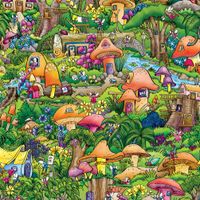 Springbok Fairytale Mushroom Forest - obrázek puzzlí
