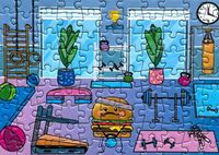 Sunshine Puzzles At the Gym - puzzle image