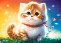 Trefl Charming Kitten - obrázek puzzlí