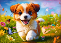 Trefl Happy Puppy - obrázek puzzlí