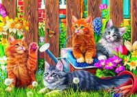 Trefl Kittens in the Garden - obrázek puzzlí