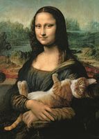 Trefl Mona Lisa and Purring Kitty - puzzle image