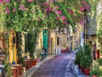 Trefl Romantic Alley in Flowers - obrázek puzzlí