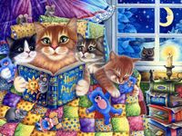 Vermont Christmas Company Kitten’s Bedtime - obrázek puzzlí