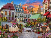 Vermont Christmas Company Village Square - puzzle image