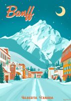 Villager Puzzles Banff Moonlight - puzzle image