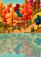 Villager Puzzles Muskoka Leaves - puzzle image