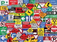White Mountain Road Signs - puzzle image