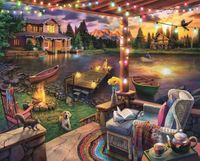 White Mountain Summer Evening - obrázek puzzlí