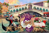 Wooden Puzzle Venice Carnival - obrázek puzzlí