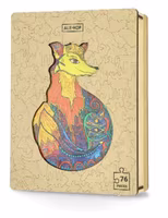 Wooden Puzzle Gradient Fox - imagen del puzzle