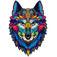 Wooden Puzzle Majestic Wolf - puzzle image