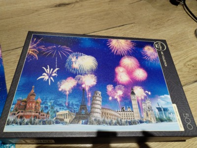 Grafika New year's eve around the World - obrázek puzzlí