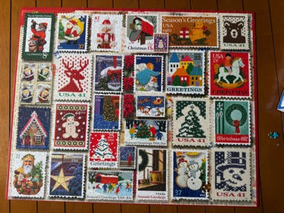 White Mountain Christmas Stamps - obrázek puzzlí